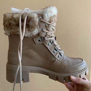 Womens lace up booties